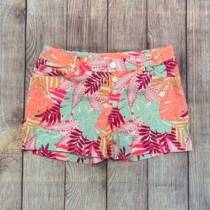 Girls Bright Hawaiian Button-Up Shorts 🌺